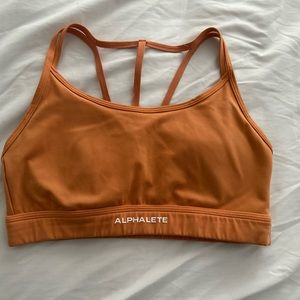 Alphalete tri bra in creamsicle (I believe is the colour they called it).